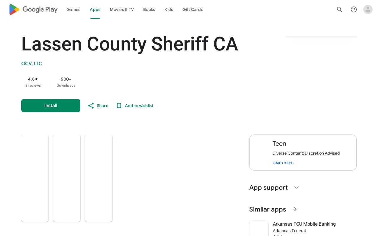 Lassen County Sheriff app for public safety reports and announcements
